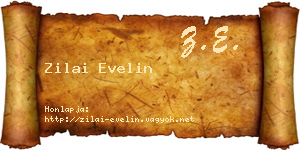 Zilai Evelin névjegykártya